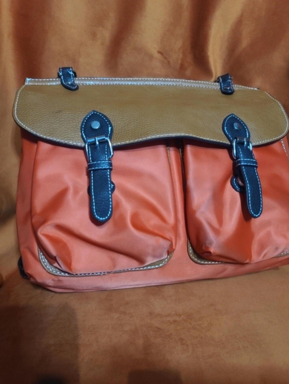 Women’s Orange Tote Handbag